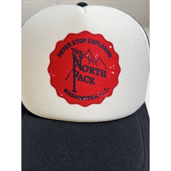 The North Face Trucker Hat Cap Mesh Snap-Back Adjustable Never Stop Exploring DC - Picture 5 of 5
